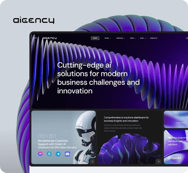 AI Agency & Technology HTML Template